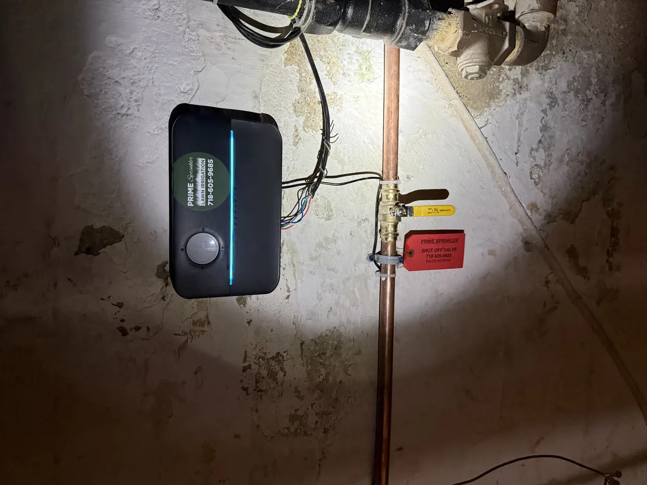 Sprinkler controller and irrigation system wiring during service